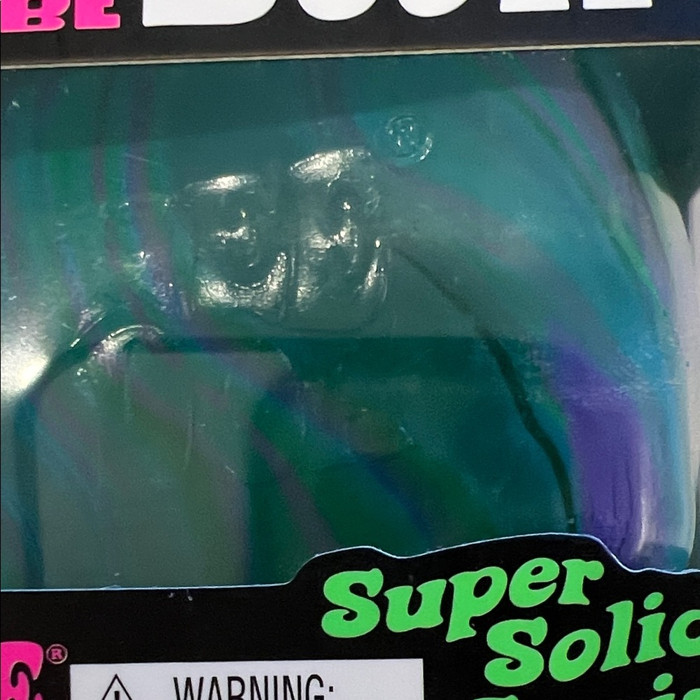 NeeDoh Nice Cube Swirl Super Solid Squish - Iridescent Teal - Picture 5 of 5
